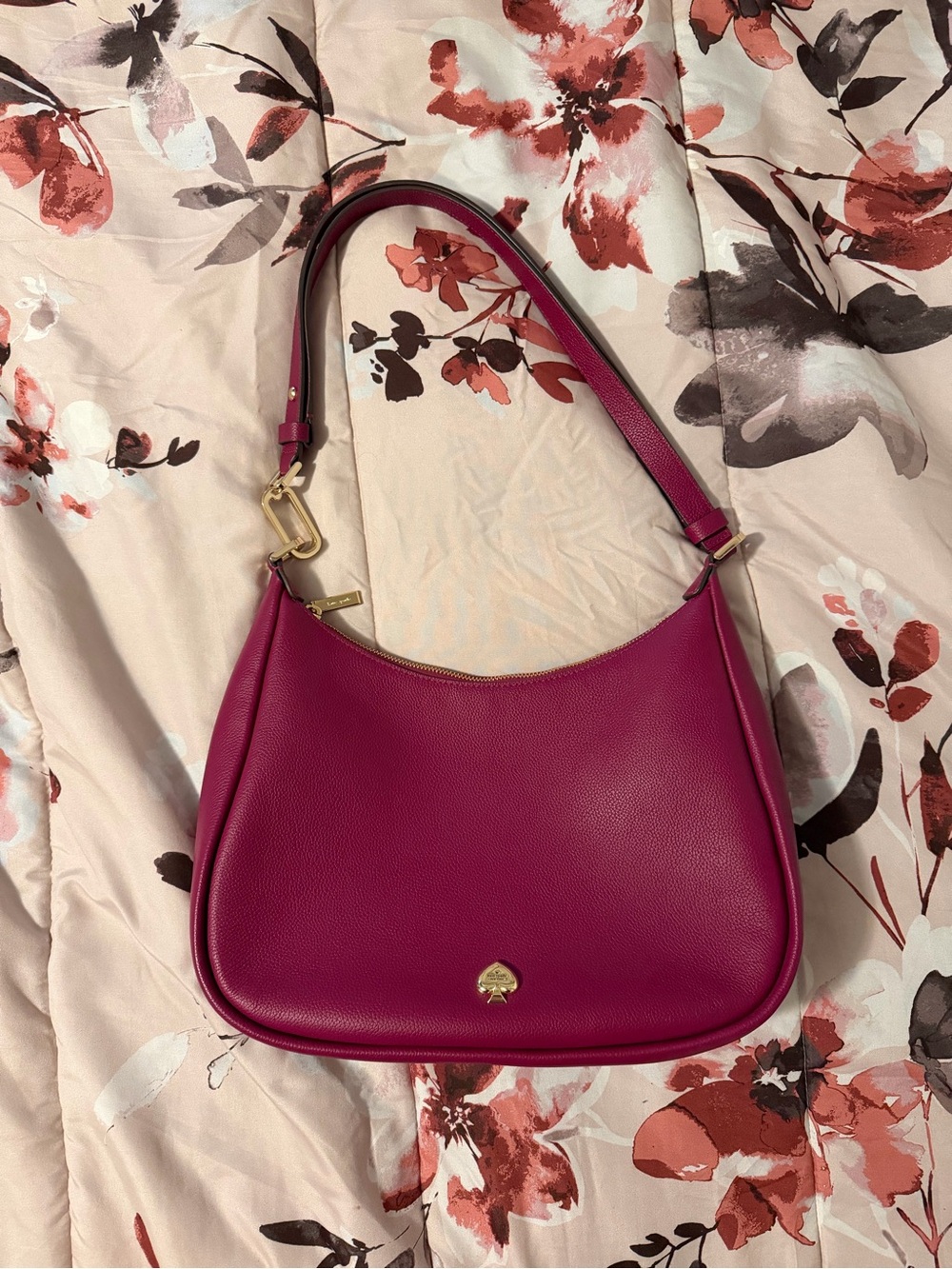 Kate Spade Kayla Convertible Large Shoulder Crossbody Bag Dark Raspberry NWOT
